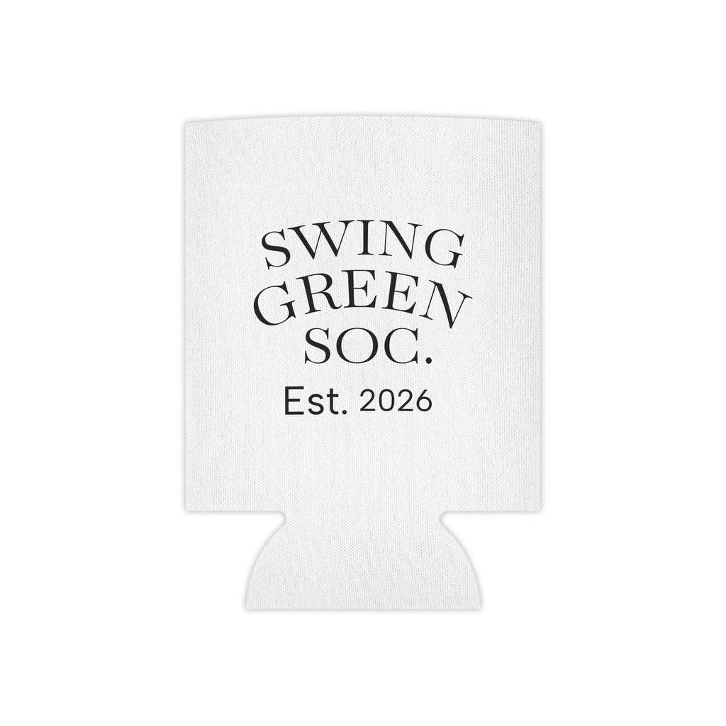 Can Cooler – Swing Green Soc. Golf Can Cooler (White)