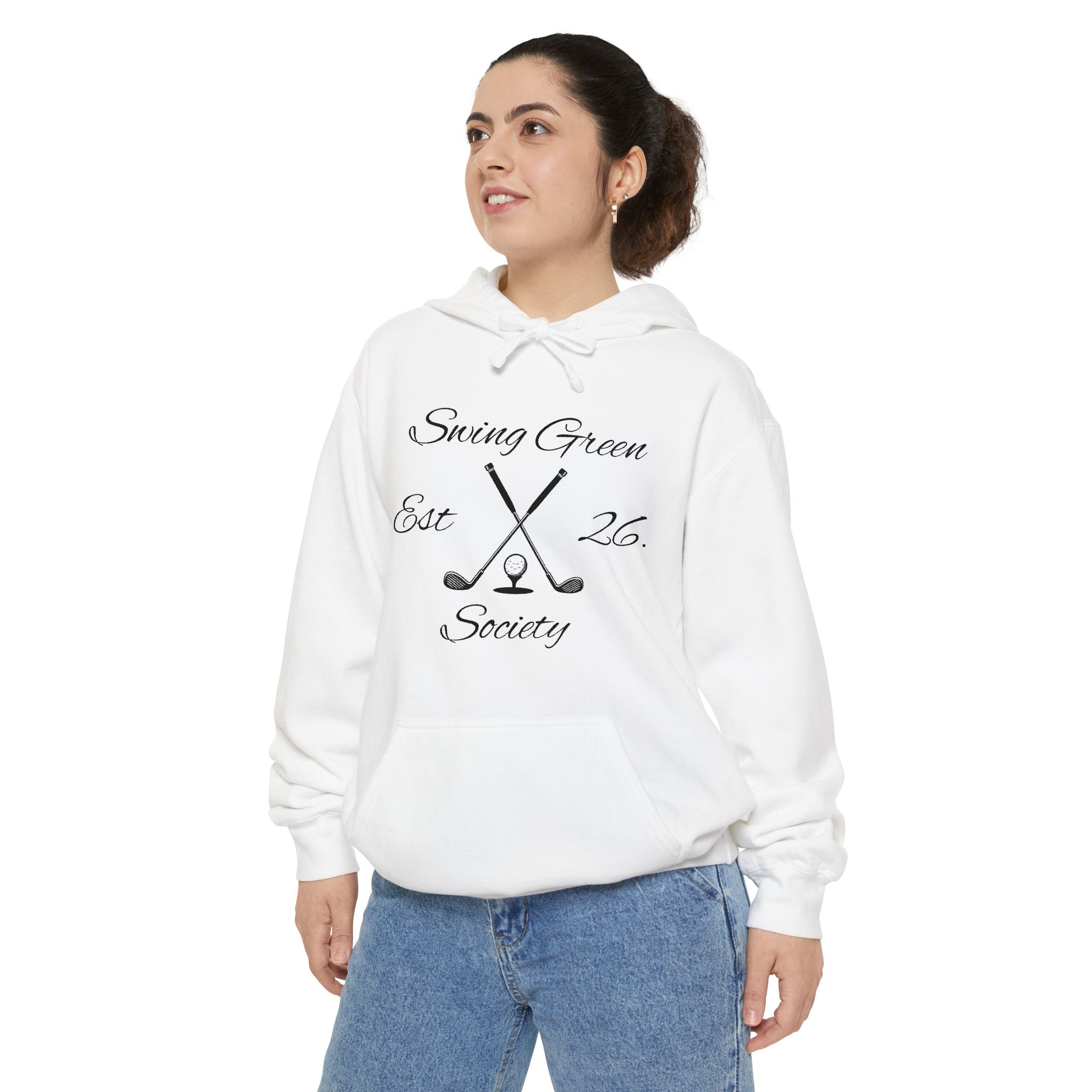 Swing Green Society Hoodie — Vintage Golf Club Pullover