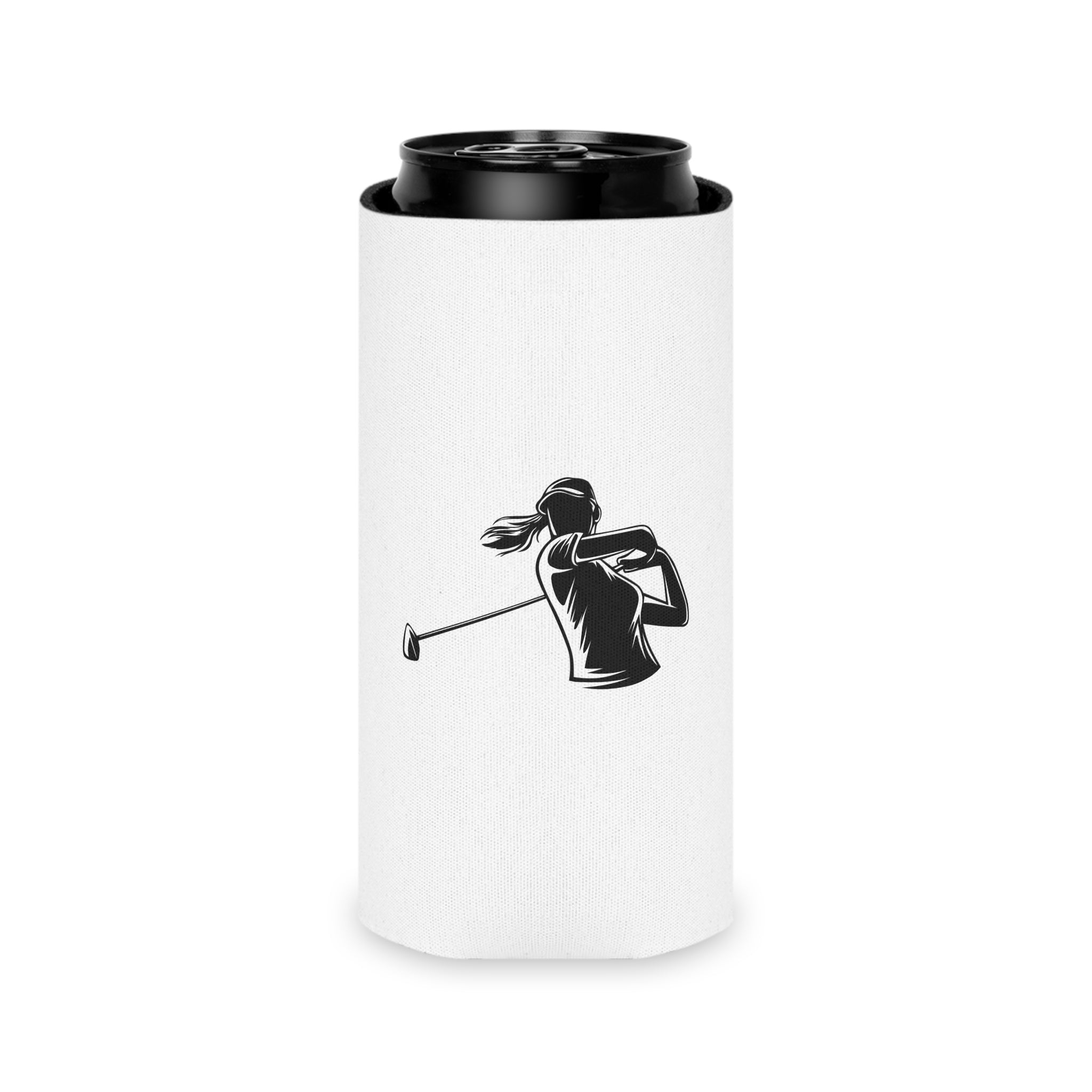 Can Cooler – Swing Green Soc. Golf Can Cooler (White)
