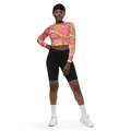 All-Over Print Recycled Long Sleeve Crop Top