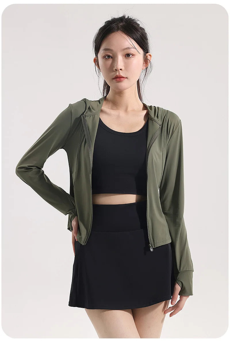 Summer High Waist Sports Short Skirt Lined Shorts