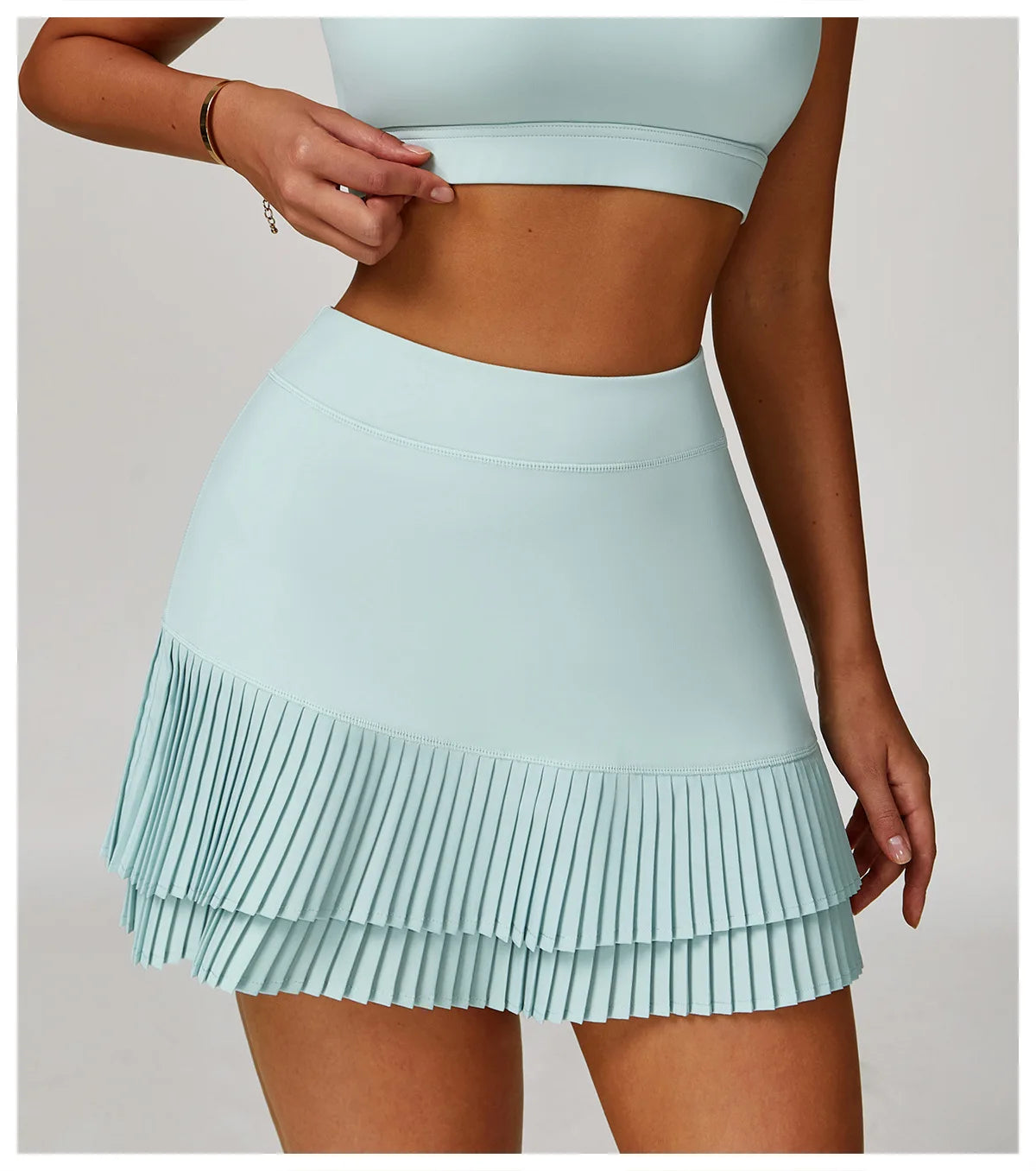 Pleated Tennis Skirt for Women with Pocket Shorts Women's High Waisted Wrapped Around Tummy Control Athletic Golf Yoga Skorts