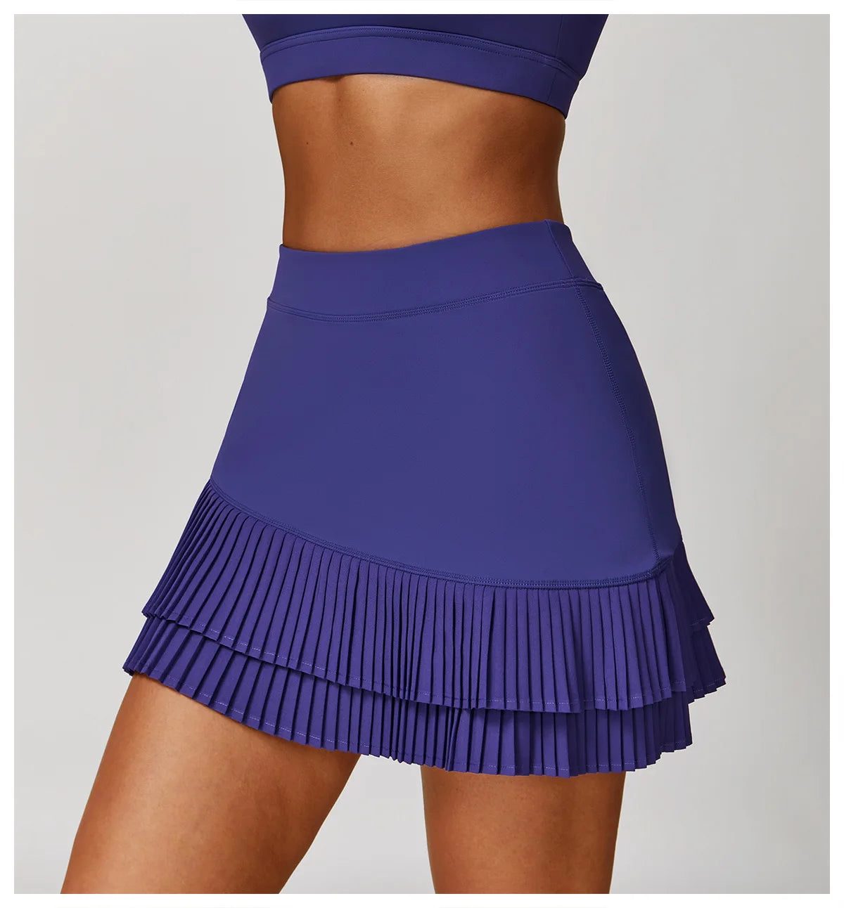 Pleated Tennis Skirt for Women with Pocket Shorts Women's High Waisted Wrapped Around Tummy Control Athletic Golf Yoga Skorts