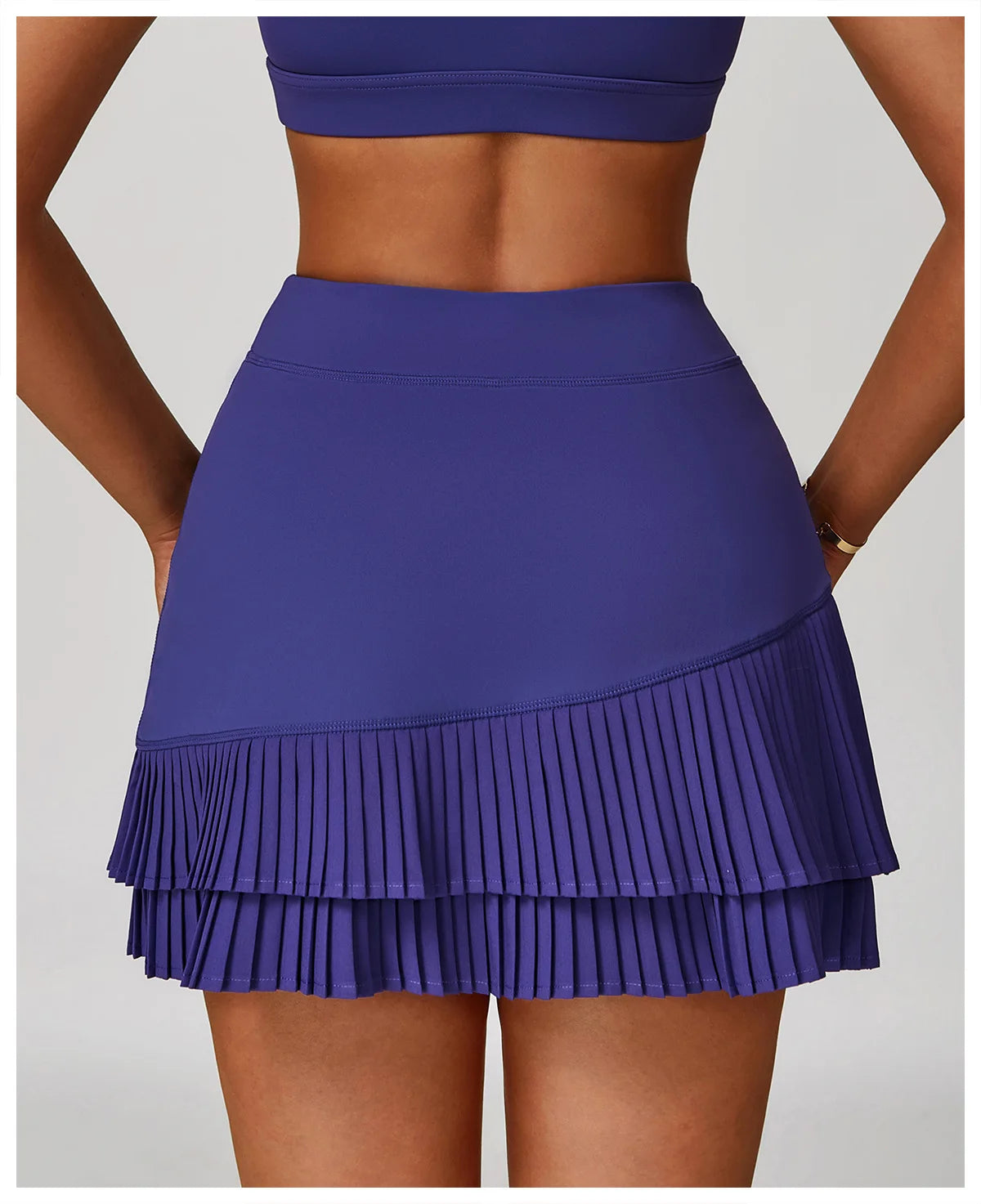 Pleated Tennis Skirt for Women with Pocket Shorts Women's High Waisted Wrapped Around Tummy Control Athletic Golf Yoga Skorts