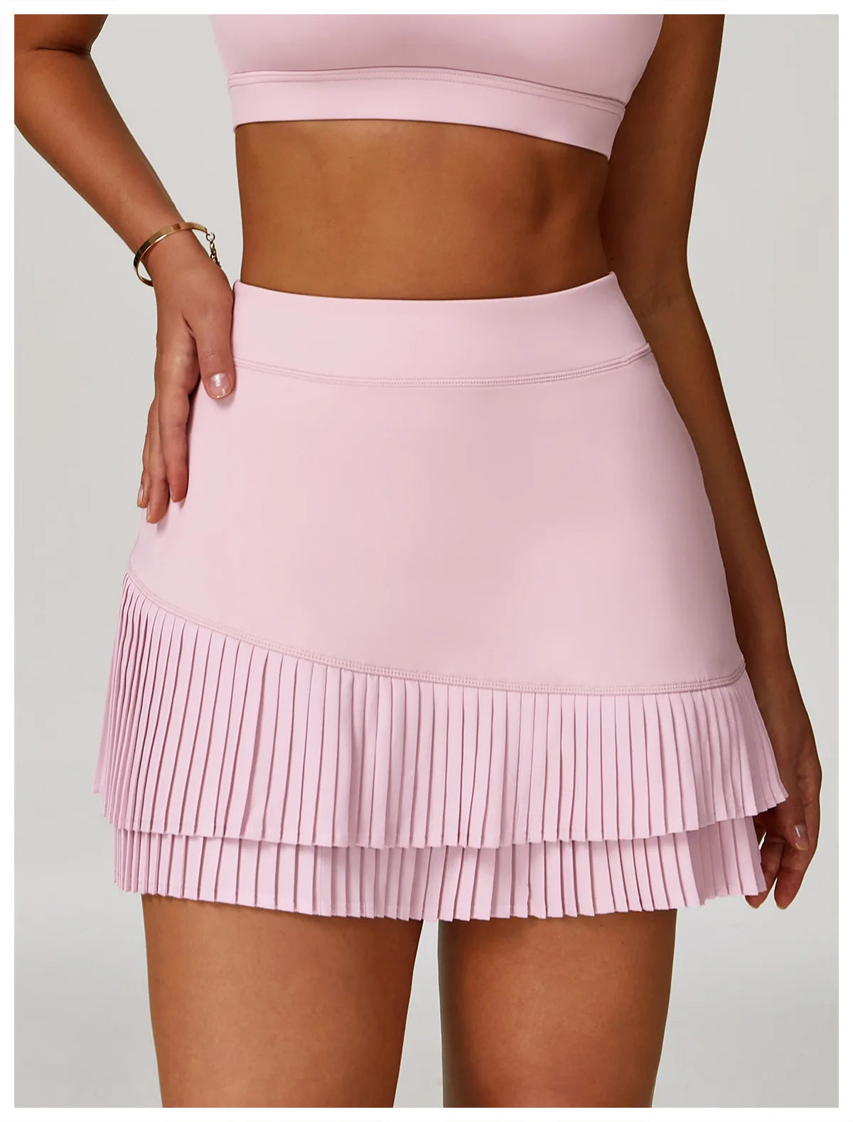Pleated Tennis Skirt for Women with Pocket Shorts Women's High Waisted Wrapped Around Tummy Control Athletic Golf Yoga Skorts