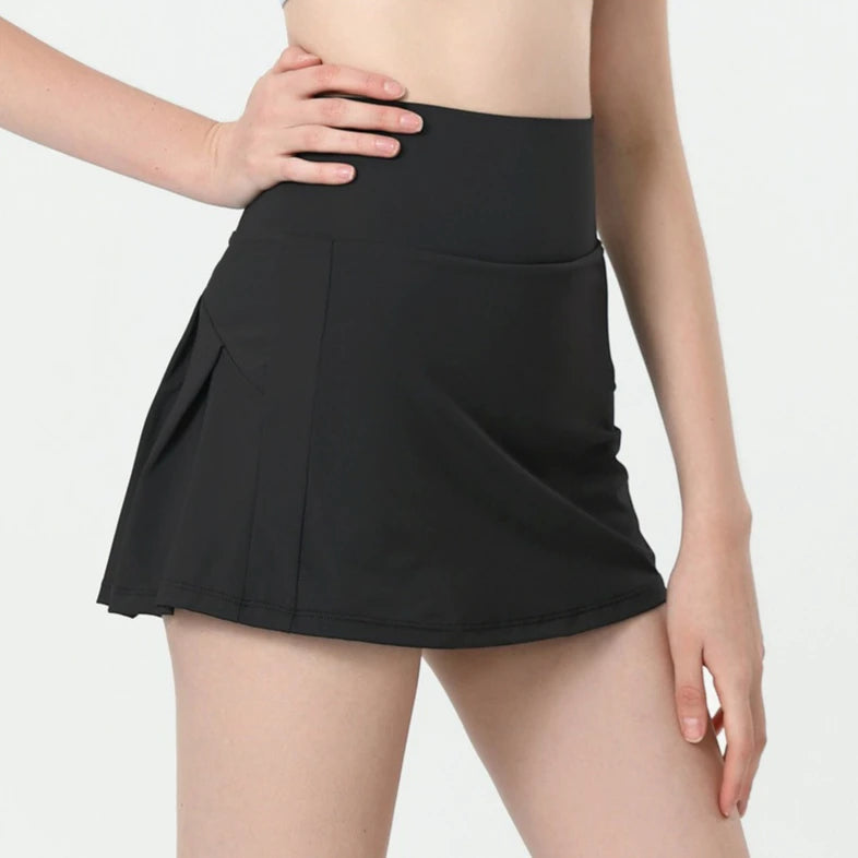 Summer High Waist Sports Short Skirt Lined Shorts